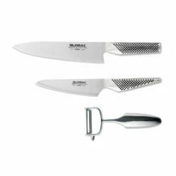 Global G-23680 3 Pce Boxed Knife & Peeler Set