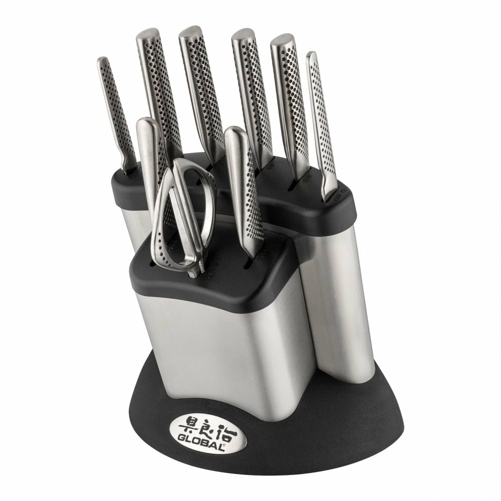 Global Knife Sets G-636/10B 10 Piece Knife Block Set 3 Global Knife Sets G-636/10B 10 Piece Knife Block Set