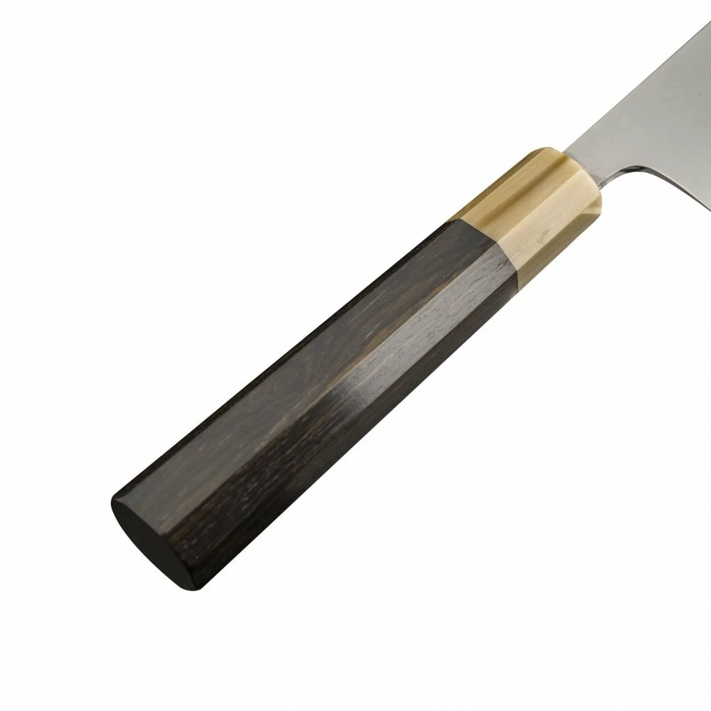 Hatsukokoro Hatsukokoro Hyomon White2 Damascus Gyuto210 With Ebony / White Handle 4 Hatsukokoro Hatsukokoro Hyomon White2 Damascus Gyuto210 With Ebony / White Handle - Image 2