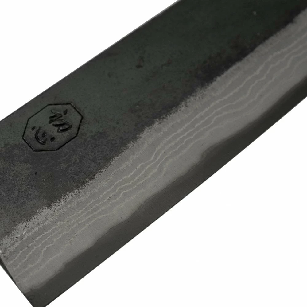 Hatsukokoro Hatsukokoro Kumokage Blue2 Kurouchi Damascus 18cm Bunka 4 Hatsukokoro Hatsukokoro Kumokage Blue2 Kurouchi Damascus 18cm Bunka - Image 2