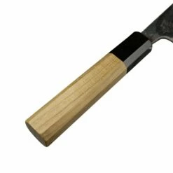 Hatsukokoro Hatsukokoro Kumokage Blue2 Kurouchi Damascus Petty 150cm With Teak Handle -KNIVES FROM JAPAN Sales hatsukokoro kumokage blue2 kurouchi damascus petty 150cm with teak handle p1830 10183 image