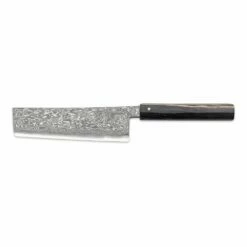 Hinoura Tsukasa FAN OUT Hinoura Tsukasa 16cm Nakiri Black Mushin Damascus Black Handle