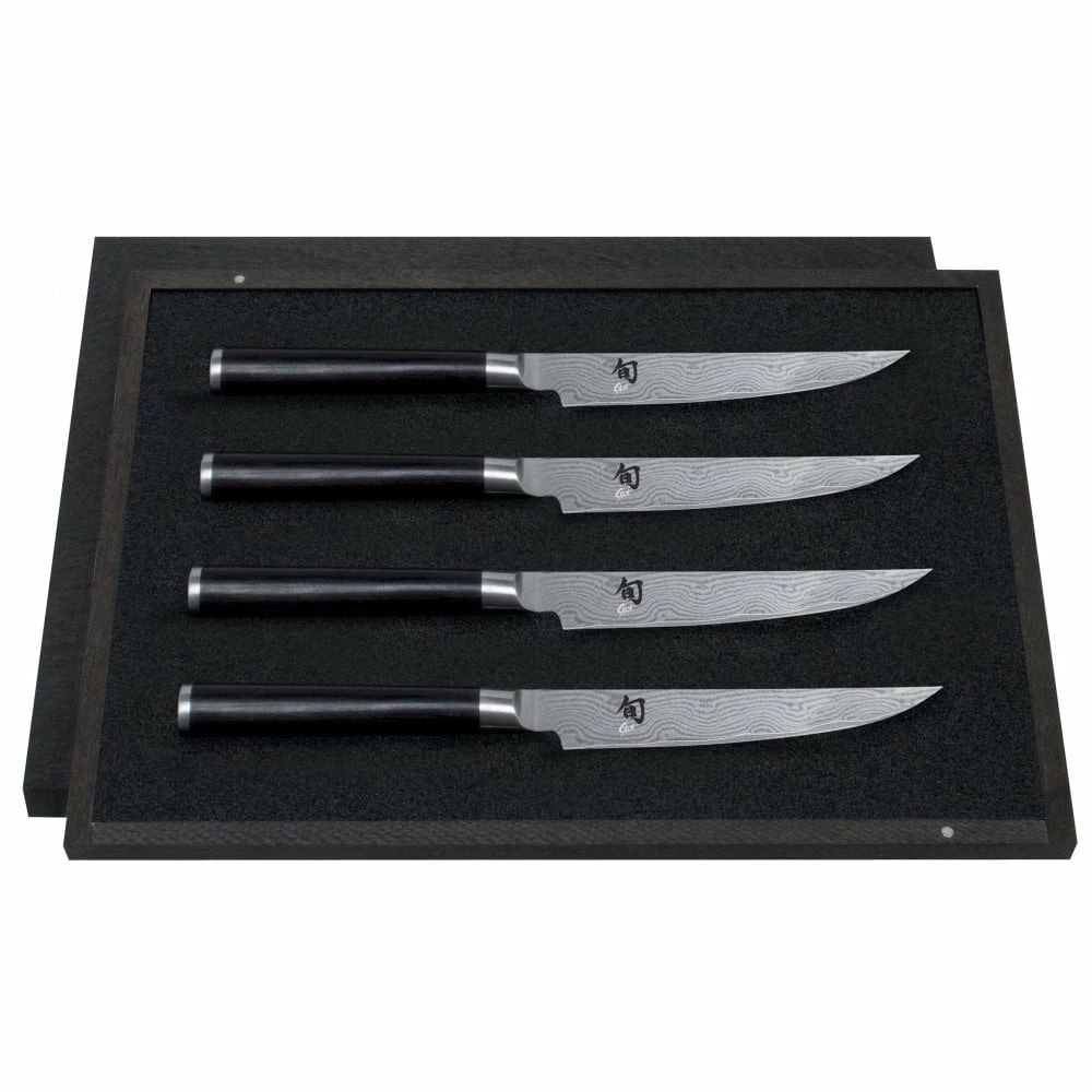 KAI Shun Classic KAI-DMS-400 Steak Knife Set (4 X KAI DM-0711) 3 KAI Shun Classic KAI-DMS-400 Steak Knife Set (4 X KAI DM-0711)