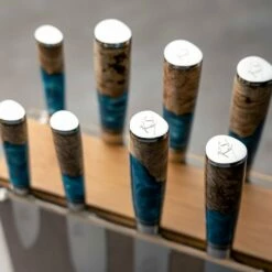 Katana Elements Katana Elements 9 Piece Knife Block Set - Ocean -KNIVES FROM JAPAN Sales katana elements 9 piece knife block set ocean p1772 10572 image