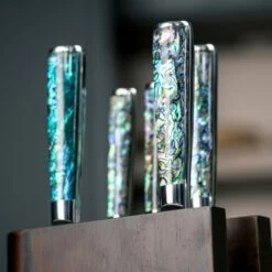 Katana Saya Pearl Katana Pearl 6 Piece Knife Block Set -KNIVES FROM JAPAN Sales katana pearl 6 piece knife block set p1887 10629 image