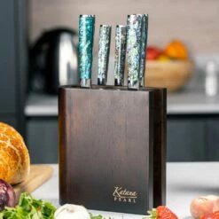 Katana Saya Pearl Katana Pearl 6 Piece Knife Block Set -KNIVES FROM JAPAN Sales katana pearl 6 piece knife block set p1887 10630 image