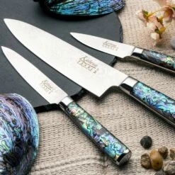 Katana Saya Pearl Katana Pearl 6 Piece Knife Block Set -KNIVES FROM JAPAN Sales katana pearl 6 piece knife block set p1887 10632 image