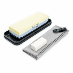 Katana Saya Pearl Rough/Medium 240/1000 Grit Sharpening Kit