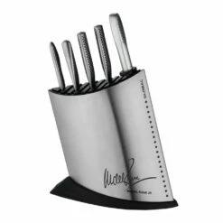 Michel Roux Jnr Global 7 Piece MRJ Knife Block Set In Stainless Steel