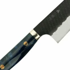 Nigara Hamono Nigara Hamono SG2 Kurouchi Tsuchme Santoku 180 - Custom Western Handle -KNIVES FROM JAPAN Sales nigara hamono sg2 kurouchi tsuchme santoku 180 custom western handle p2126 12079 image