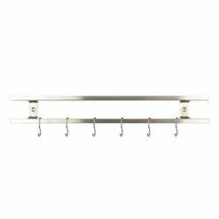 Rockingham Forge 18" Magnetic Stainless Steel Knife Rack With 6 Utensil Hooks And Wall Fixings -KNIVES FROM JAPAN Sales rockingham forge 18 magnetic stainless steel knife rack with 6 utensil hooks and wall fixings p999 4471 image