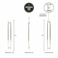 Rockingham Forge 60cm Magnetic Stainless Steel Knife Rack With 6 Utensil Hooks And Wall Fixings -KNIVES FROM JAPAN Sales rockingham forge 60cm magnetic stainless steel knife rack with 6 utensil hooks and wall fixings p1000 4478 image